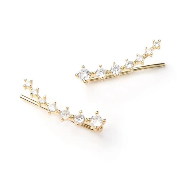 New Plunder "Iretta & Chandelier" Ear Crawler and Charm Earrings - Picture 5 of 8